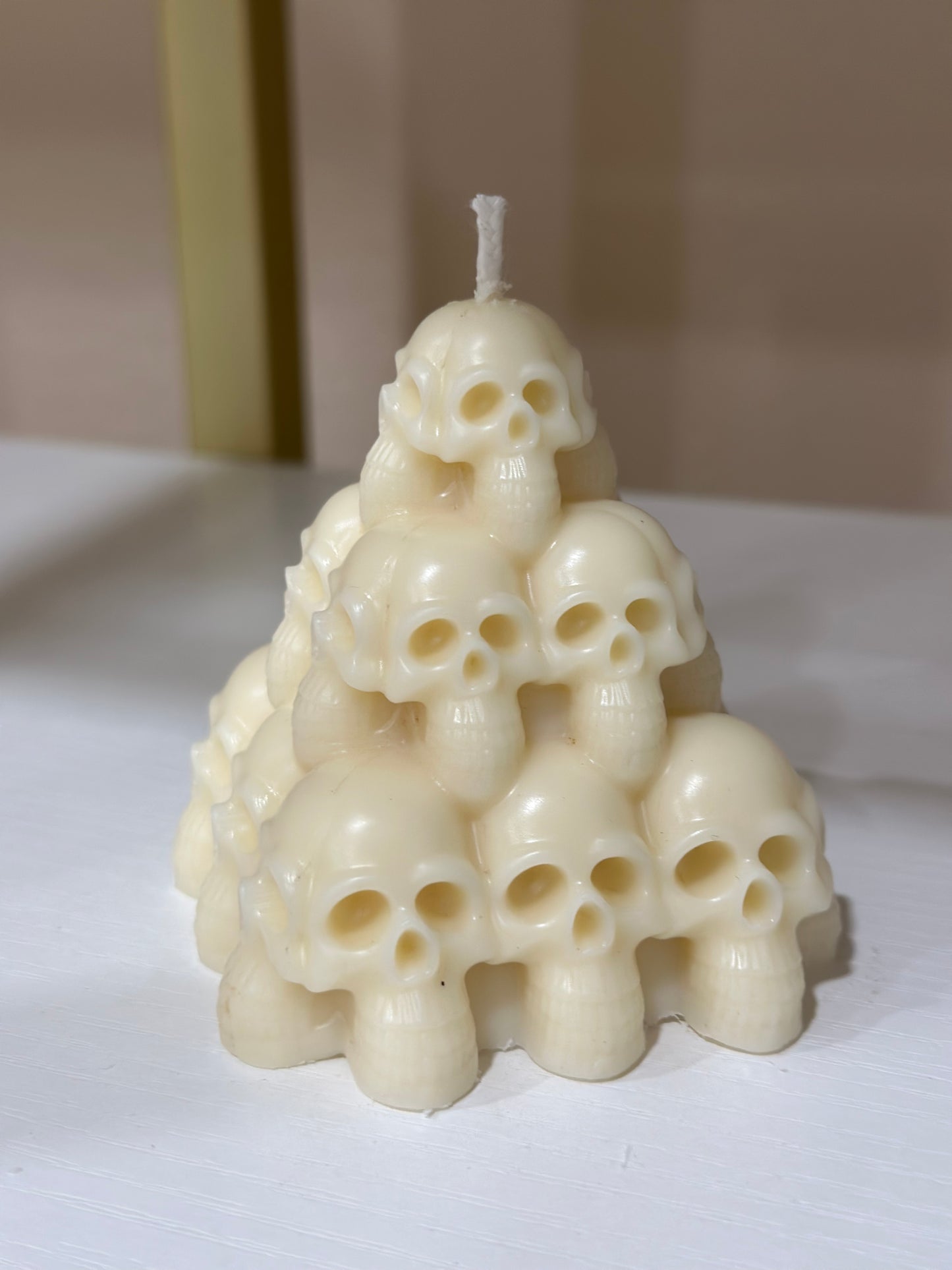 Halloween Pyramid Skull Candle