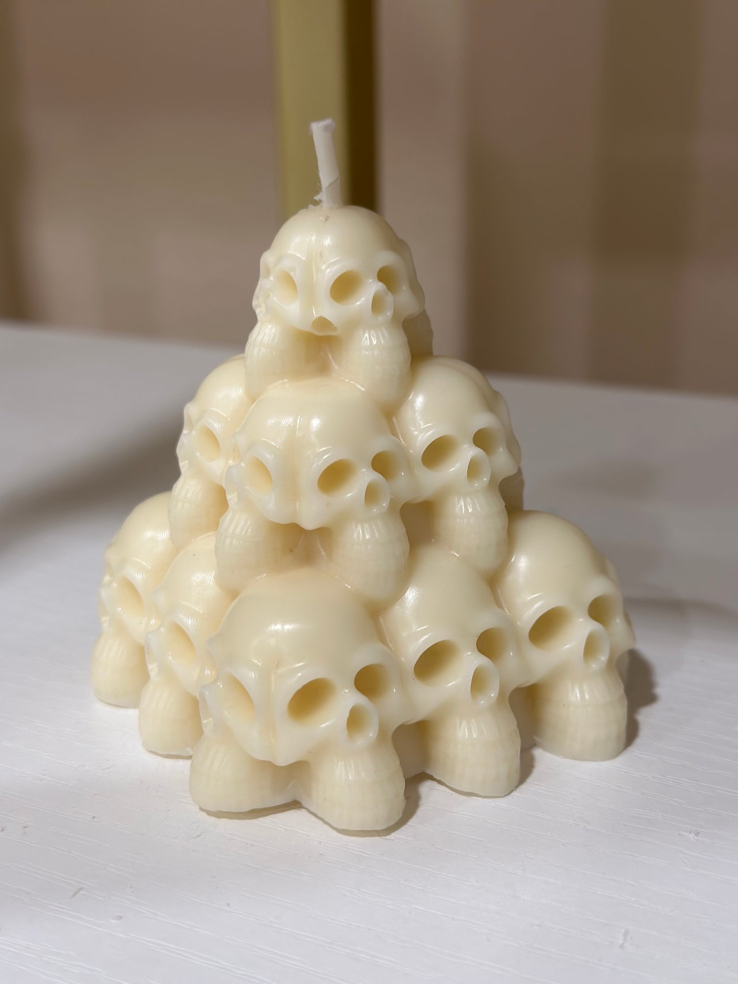Halloween Pyramid Skull Candle