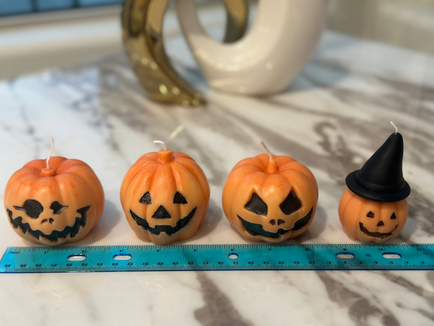 Halloween Evil Pumpkin Candles (Set of 5)