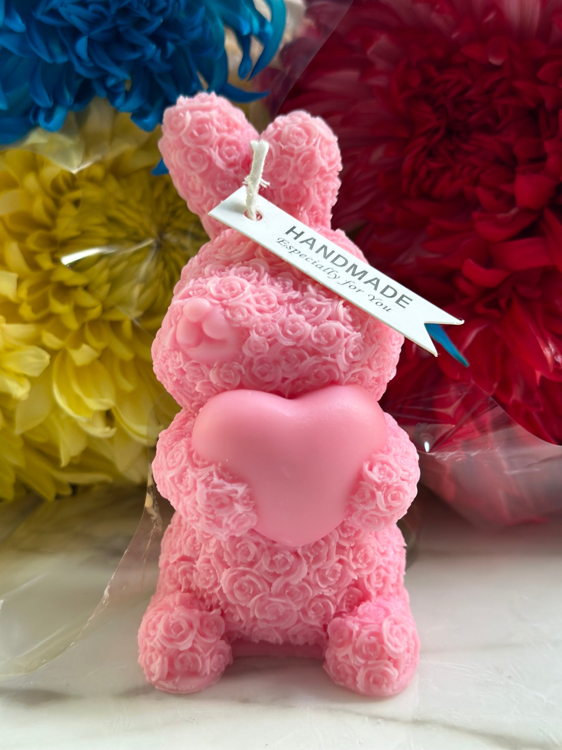 Rose Bunny/Rabbit Candle Elvida Candles Rose Bunny/Rabbit Candle Elvida Candles
