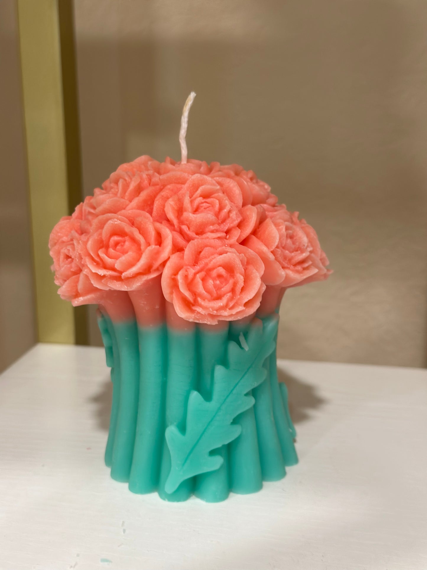 Roses Flowers Candle