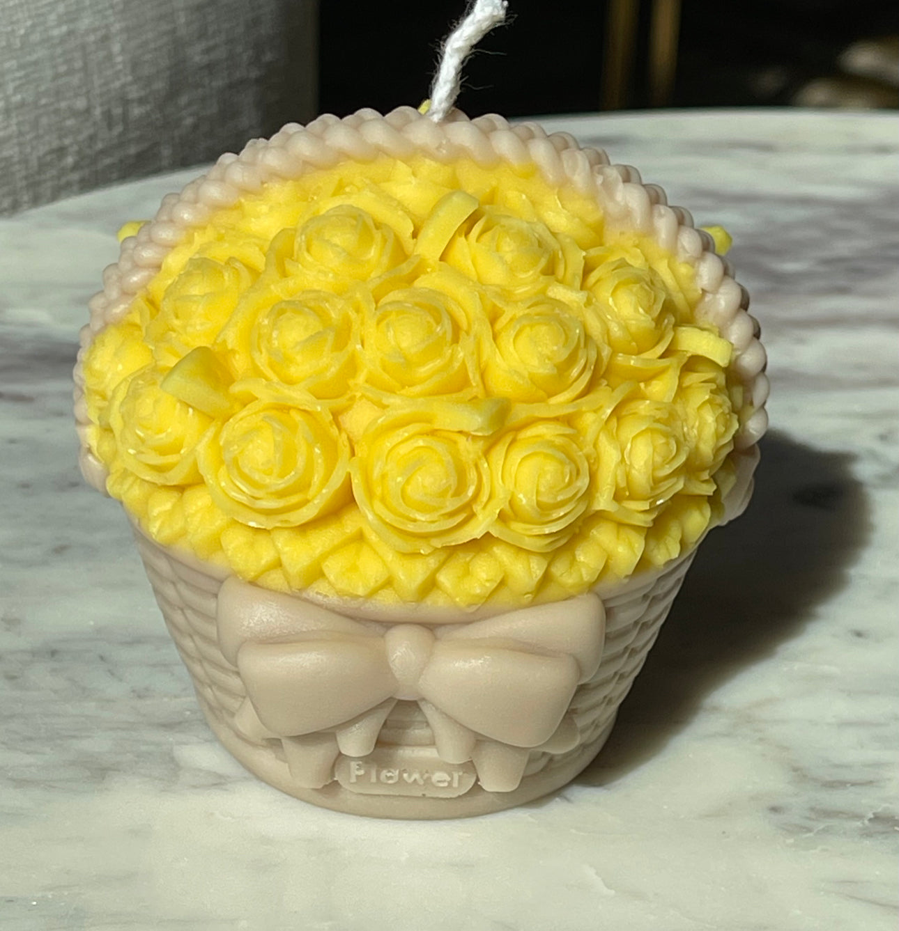 Rose Basket Candle