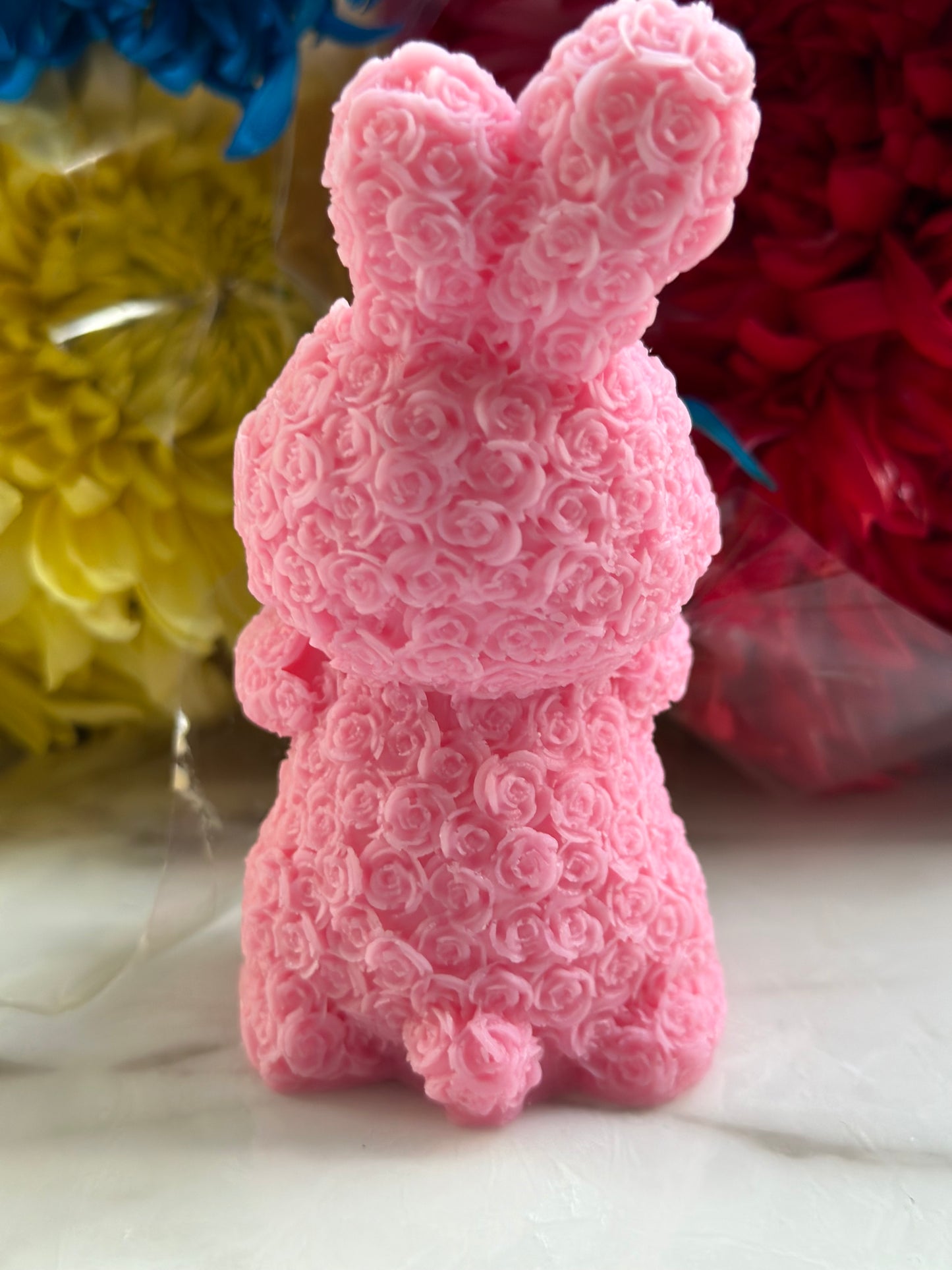 Rose Bunny/Rabbit Candle