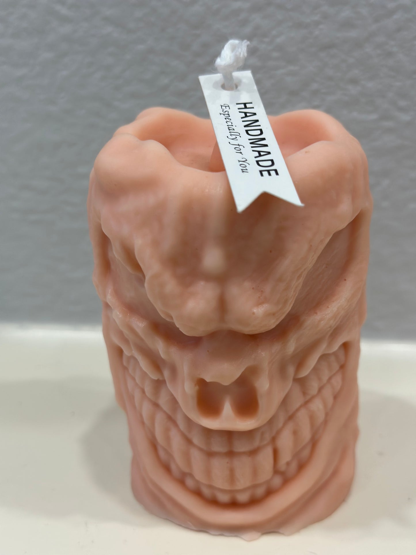 Halloween Demon Face Candle