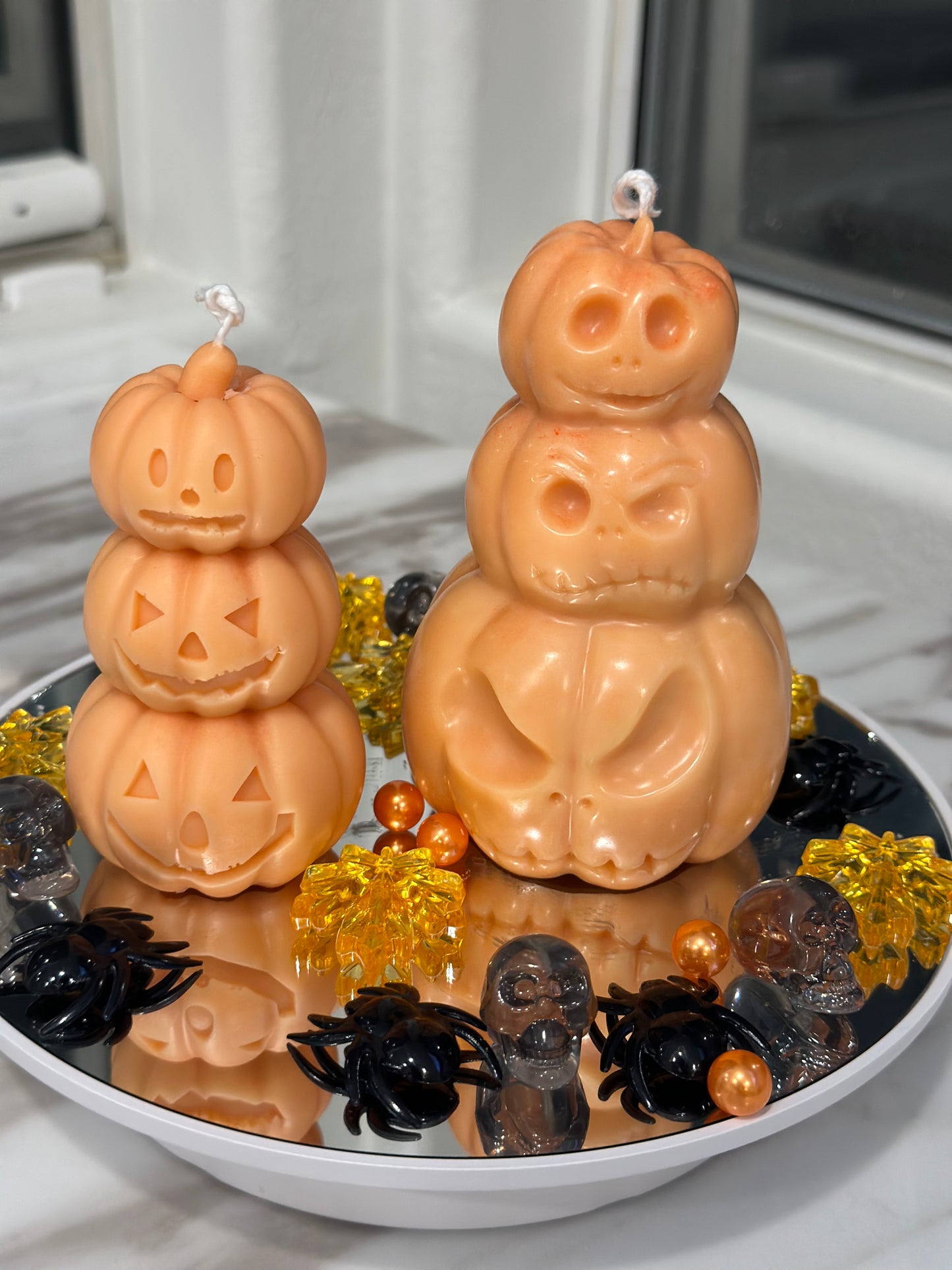 Halloween Triple Pumpkin Candles