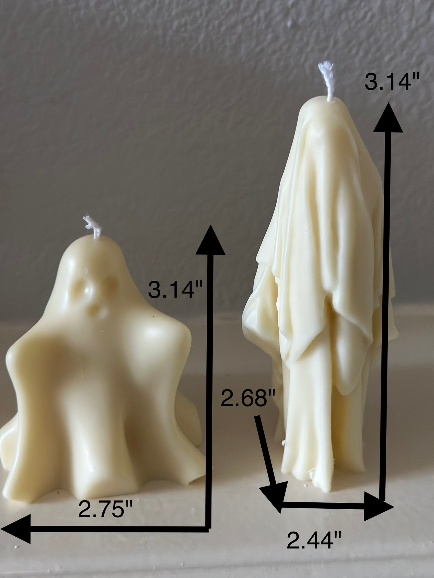 Halloween Faceless Man & Ghost Candles