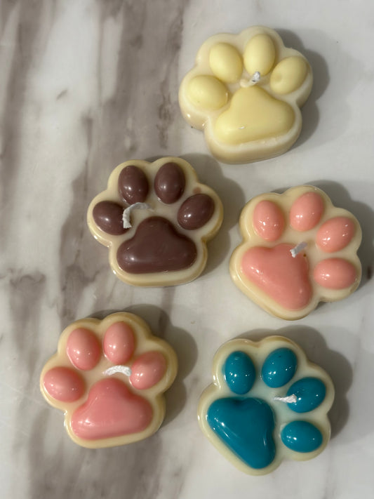 Dog Paw Candles (set of 6)