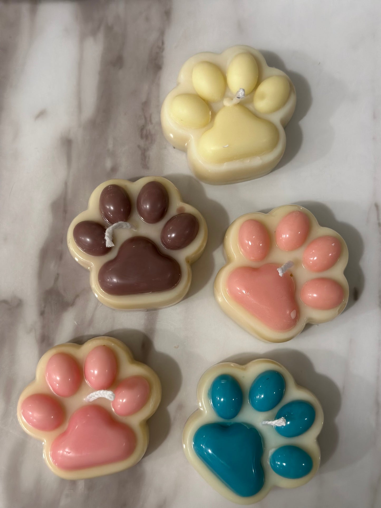 Dog Paw Candles (set of 6)