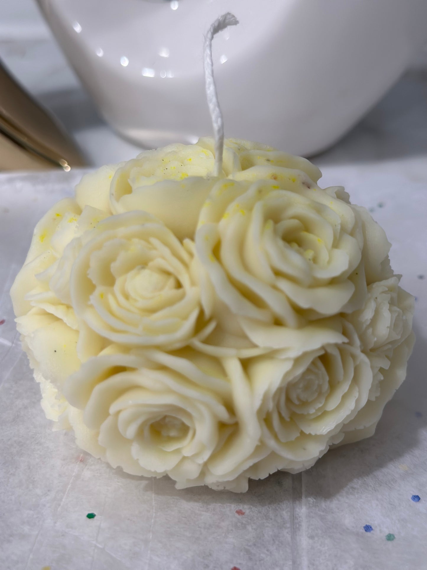 Rose Flower Candle