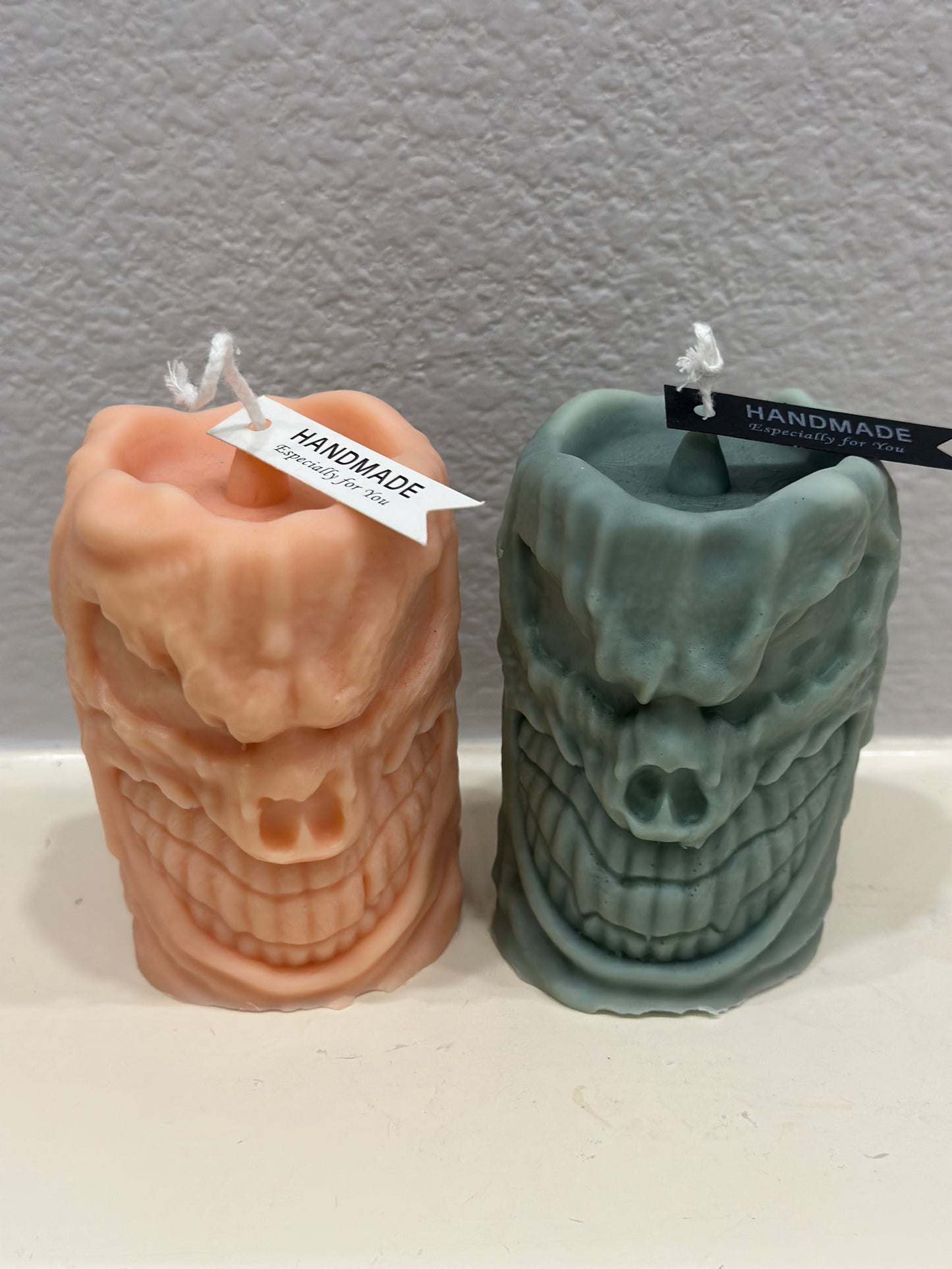 Halloween Demon Face Candle