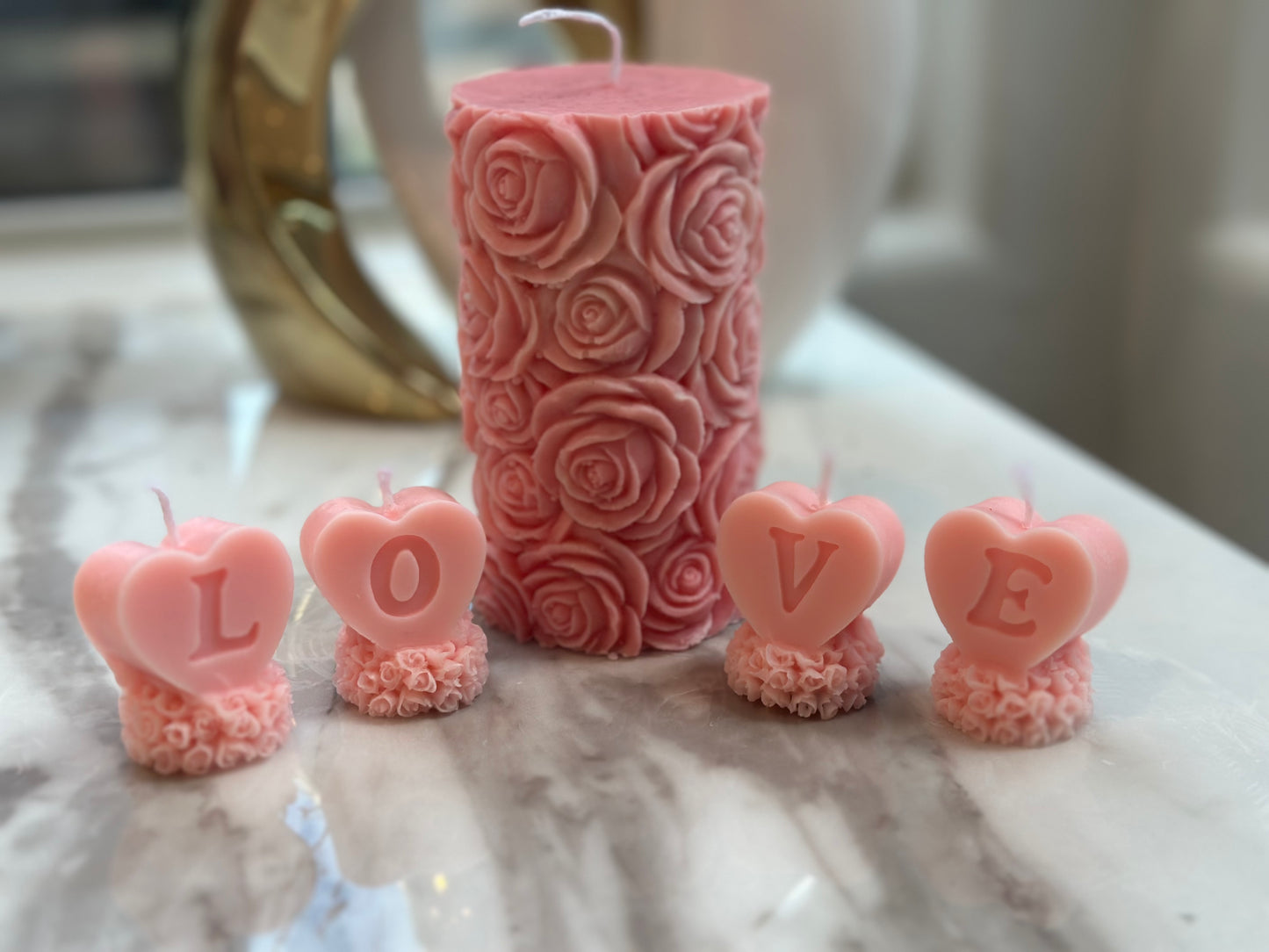 Love and Rose Candles