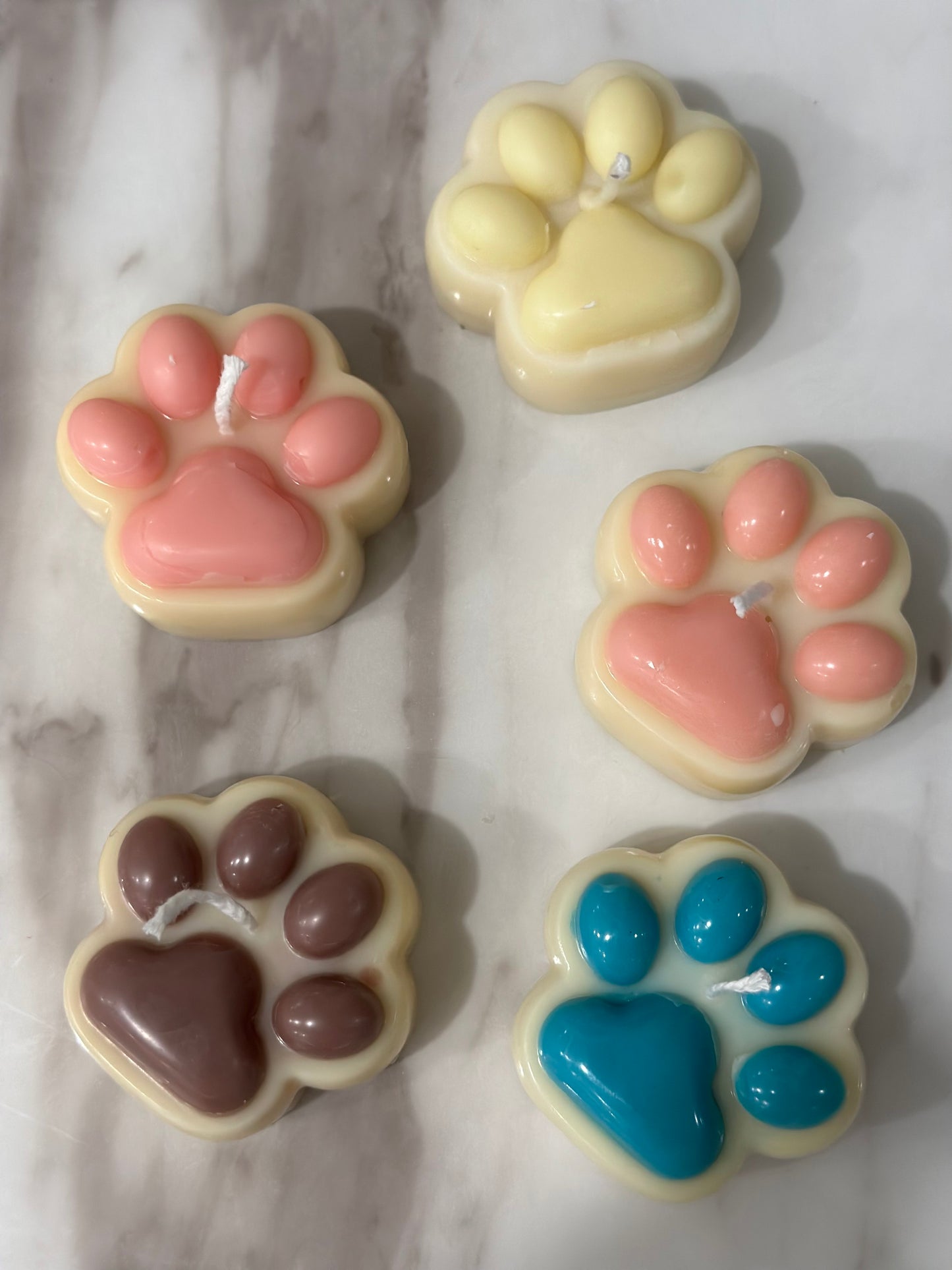 Dog Paw Candles (set of 6)