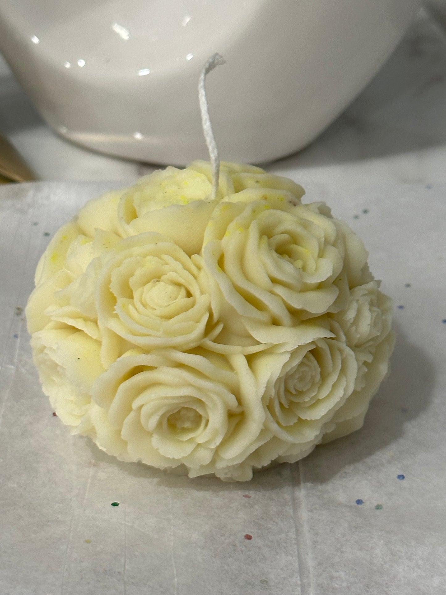 Rose Flower Candle