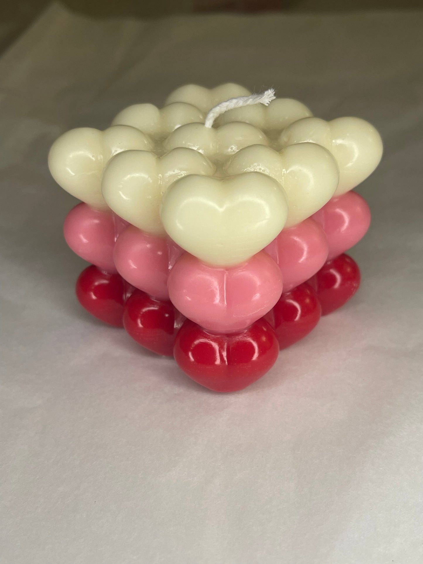 Heart-Shaped Magic Cube Candles (Set of 2)