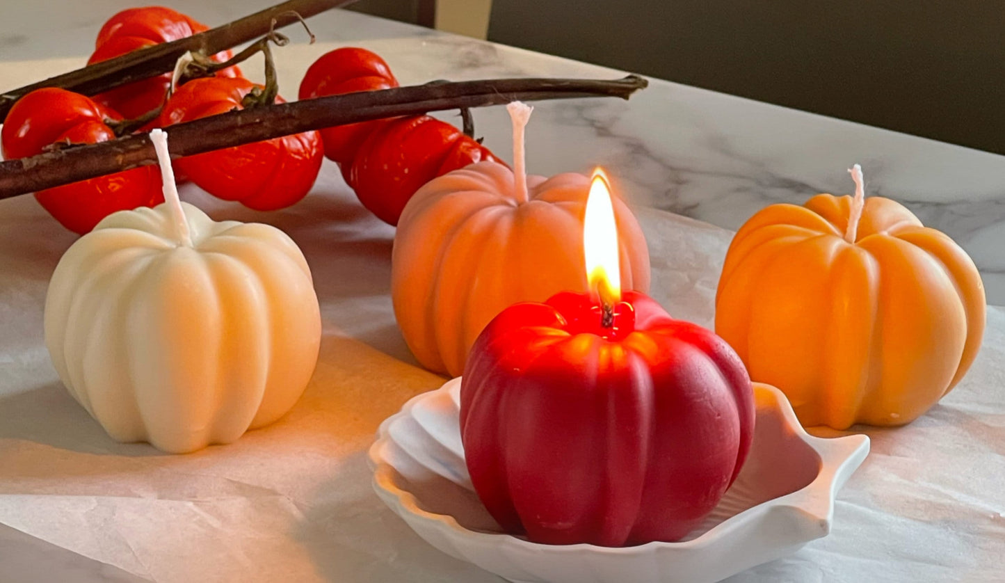 Pumpkin Candles (Set of 3)